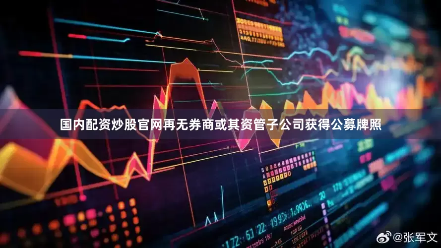 国内配资炒股官网再无券商或其资管子公司获得公募牌照